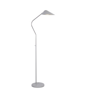 Swan Floor Lamp Chrome & White 1x E27-1