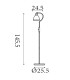 Adjustable Floor Lamp Satin Nickel 1x-6