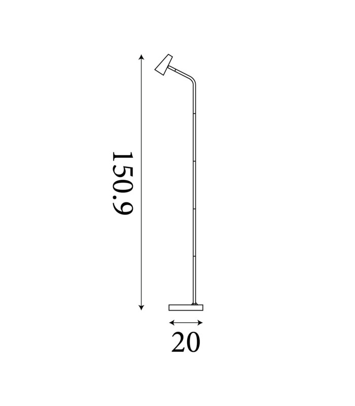 Rechargeable Floor Lamp Black-6