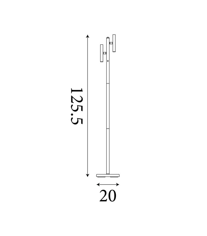 Rechargeable Floor Lamp Black-6