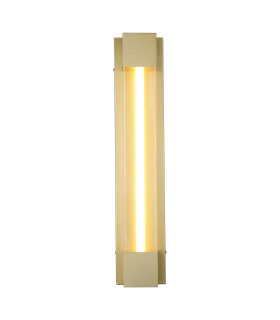 Sacramento Od LED Wall Light Stainless Steel Painted Gold IP44-1