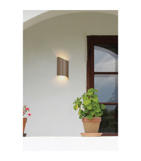 Shard Outdoor Up Down Wall Light Gold IP65-2