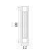 Sacramento Od LED Wall Light Stainless Steel Painted Gold IP44-6