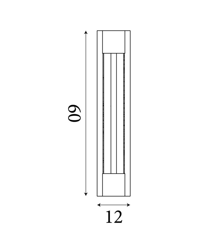 Sacramento Od LED Wall Light Stainless Steel Painted Gold IP44-6
