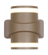 Grip LED Outdoor Up Down Wall Light Gold IP65-1