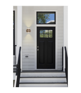 Grip LED Outdoor Up Down Wall Light Gold IP65-2