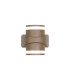 Grip LED Outdoor Up Down Wall Light Gold IP65-3