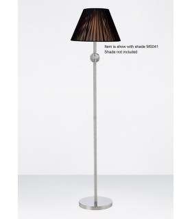 Floor Lamp (SHADE SOLD SEPARATELY) 1 Light Polished Chrome, Crystal - 2