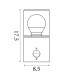 Colourado LED Outdoor Wall Light Aluminium IP44 1x E27-6