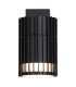 Detroit Outdoor Up Down Wall Light Black IP44 2x GU10-1