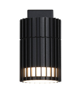 Detroit Outdoor Up Down Wall Light Black IP44 2x GU10-1