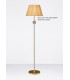 Floor Lamp (SHADE SOLD SEPARATELY) 1 Light Gold, Crystal - 2