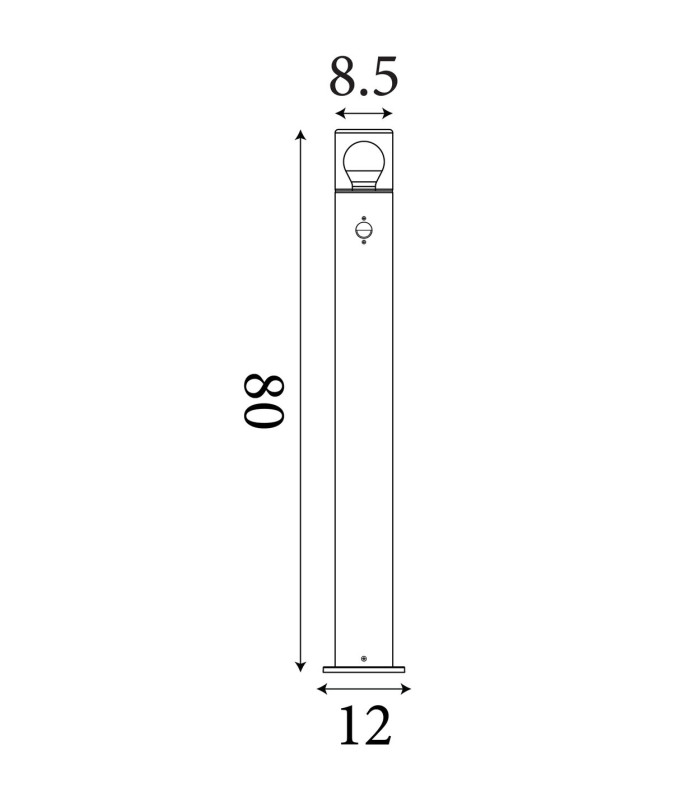 Colourado LED Outdoor Bollard Aluminium IP44 x NA-6