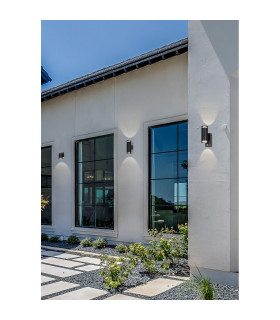 Detroit Up Down Outdoor Wall Light Black IP44 2x GU10-2