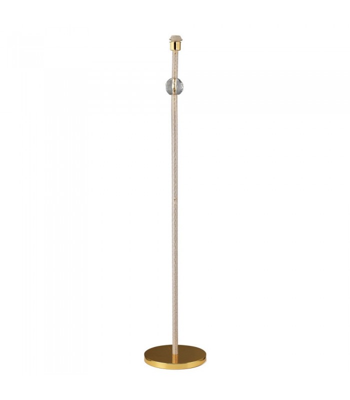 Floor Lamp (SHADE SOLD SEPARATELY) 1 Light Gold, Crystal - 4