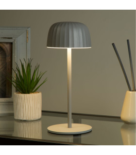 Ezra Outdoor Rechargeable Table Lamp Grey IP54-2