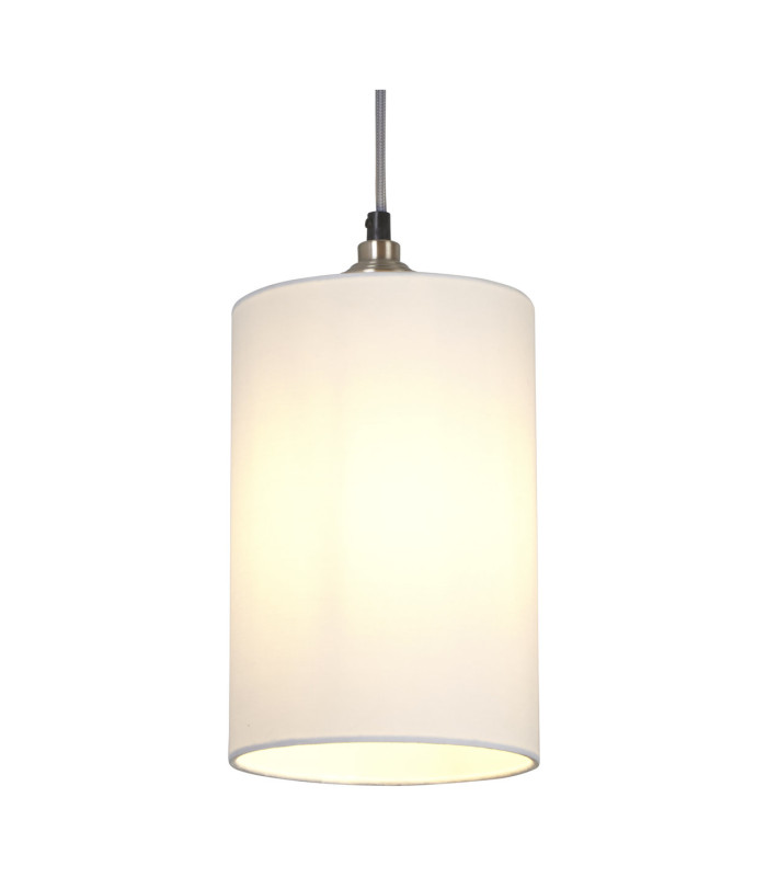 Clyde Cylinder Shade 16cm White-1