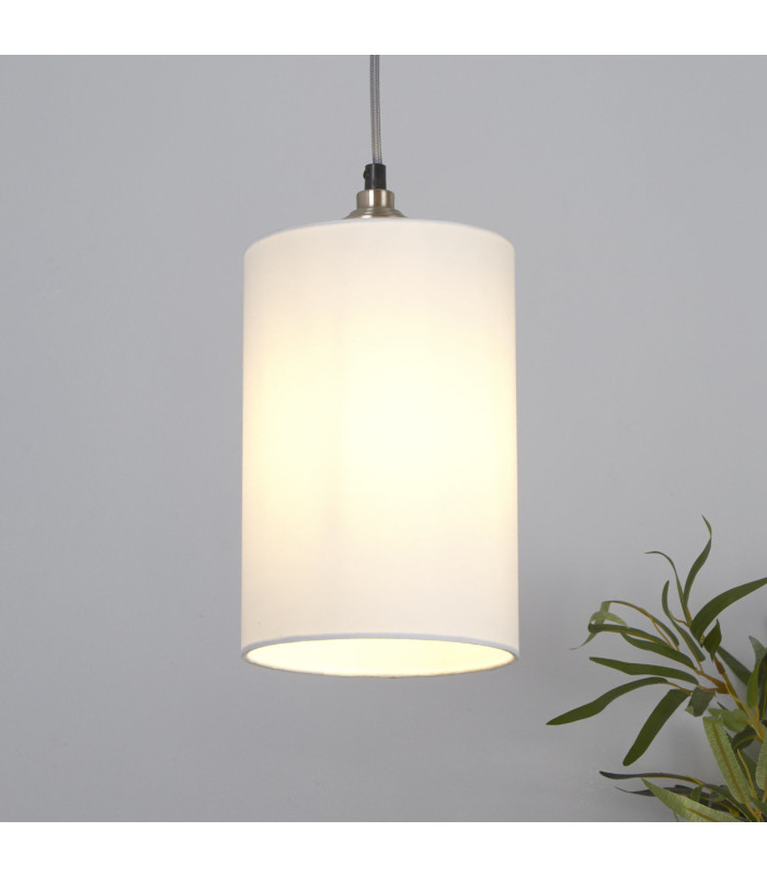 Clyde Cylinder Shade 16cm White-2