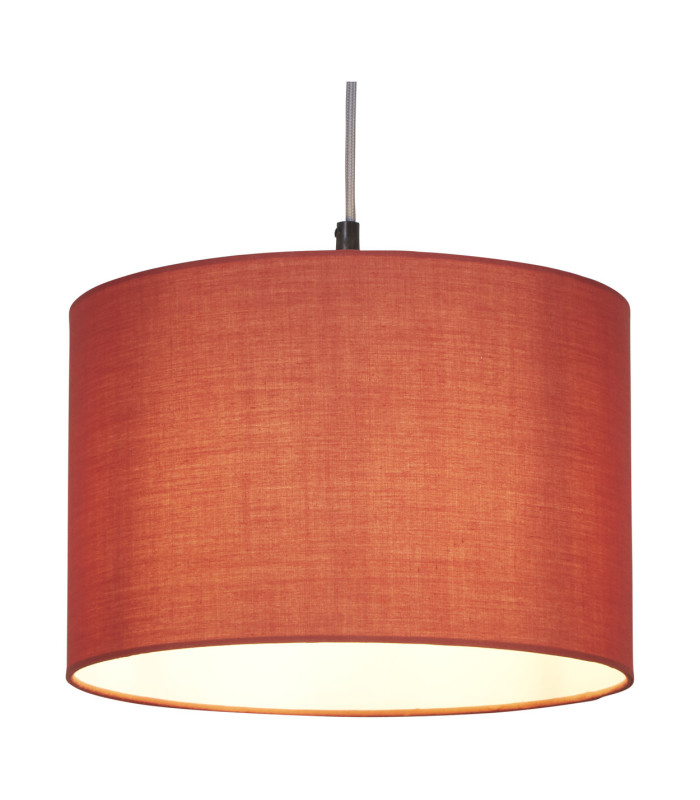 Clyde Drum Shade 30cm Terracotta-1