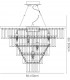Ceiling Pendant 9 Light Polished Chrome, Crystal - 3