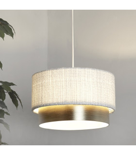 Amelie Two Tier Shade White & Champagne-2