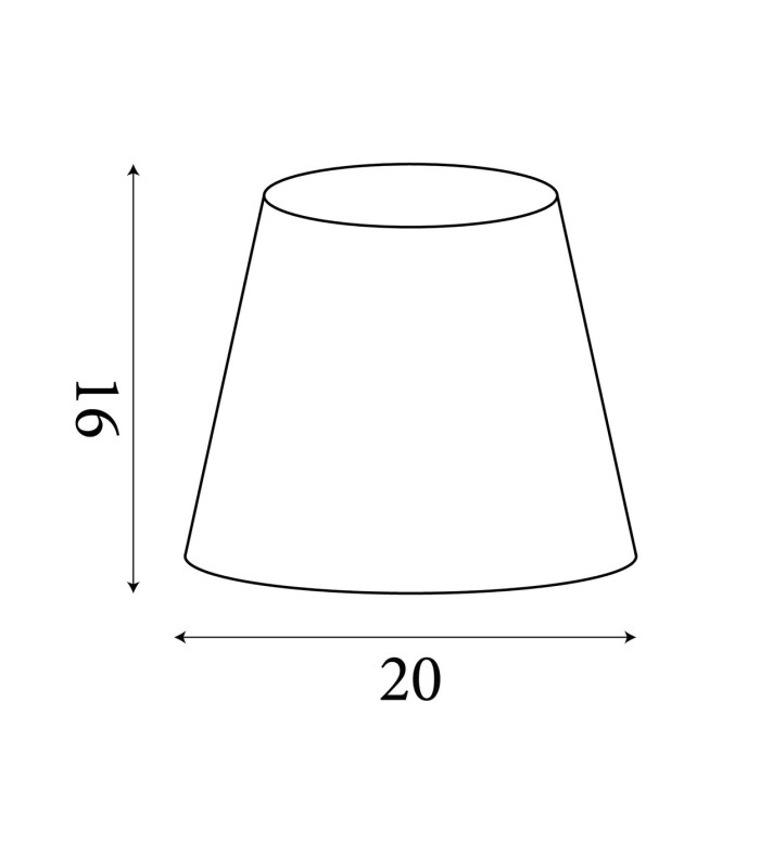 Clyde Tapered Shade 20cm Ochre-6