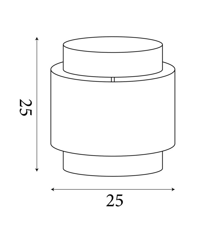 Finn Tiered Shade 25cm Natural-6