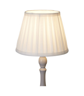 Raye Taper Pleat Silk Shade 20cm White-1
