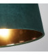 Velvet Drum Shade 30cm Emerald-5