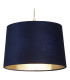 Velvet Drum Shade 30cm Navy-1