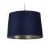 Velvet Drum Shade 30cm Navy-4
