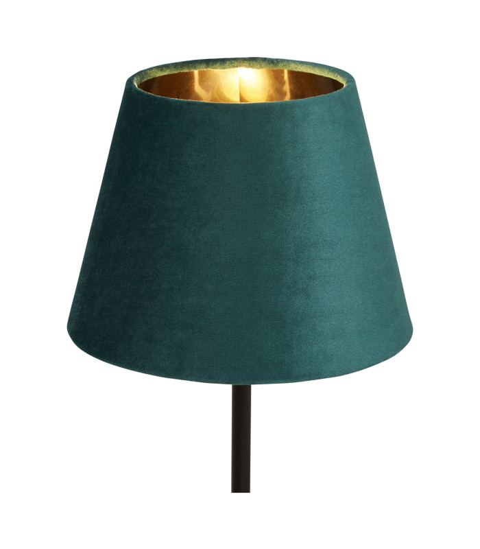 Velvet Drum Shade 20cm Emerald-1