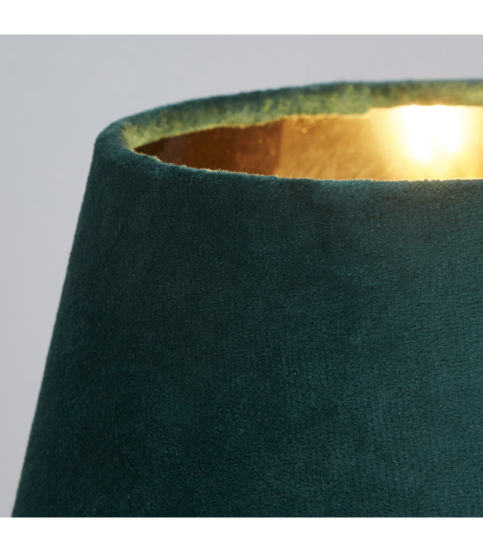 Velvet Drum Shade 20cm Emerald-5