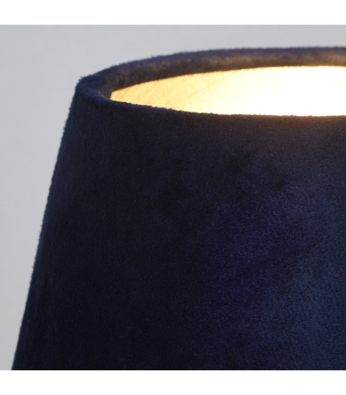 Velvet Drum Shade 20cm Navy-5