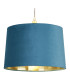 Velvet Drum Shade 30cm Teal-1