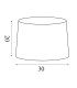 Velvet Drum Shade 30cm Teal-6
