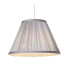 Raye Taper Pleat Silk Shade 30cm Silver-3