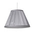 Raye Taper Pleat Silk Shade 30cm Silver-4