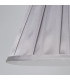 Raye Taper Pleat Silk Shade 30cm Silver-5