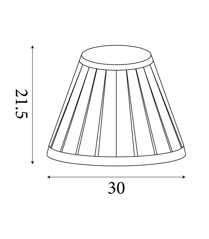 Raye Taper Pleat Silk Shade 30cm Silver-6