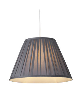 Raye Taper Pleatsilk Shade 40cm Charcoal-1