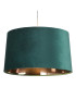 Velvet Drum Shade 40cm Emerald-1