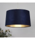 Velvet Drum Shade 40cm Navy-2