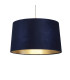 Velvet Drum Shade 40cm Navy-3