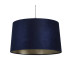 Velvet Drum Shade 40cm Navy-4