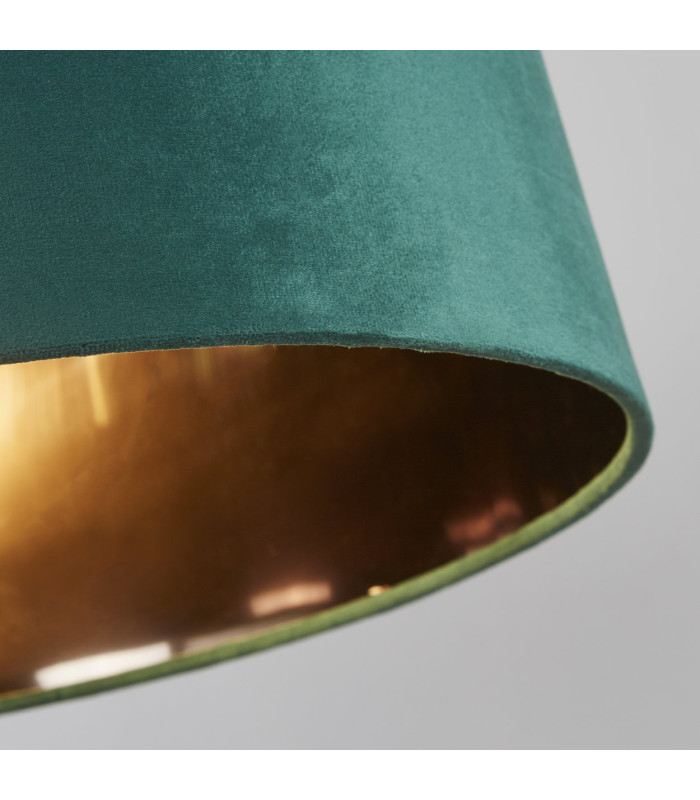 Velvet Drum Shade 40cm Emerald-5