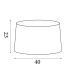 Velvet Drum Shade 40cm Emerald-6