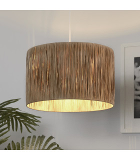 Raffia Drum Shade 35cm Natural-2