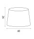 Tc Tapered Shade 40cm White-6