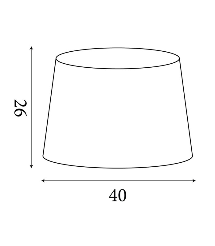 Tc Tapered Shade 40cm White-6